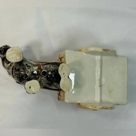 Vintage Ceramic Donkey Pulling Cart Planter Made  in Occupied Japan - Picture 7 of 14